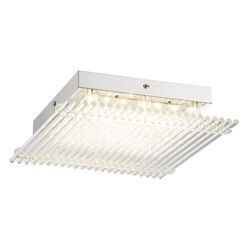 Design led Decken Leuchte Schlafzimmer Glas Lampe Stäbe klar Flur Chrom Strahler Globo 49248-18