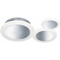 Led Decken Strahler Lampe rund Wohn Ess Zimmer Beleuchtung Chrom Design Leuchte dimmbar Wofi 9650.03.01.7001