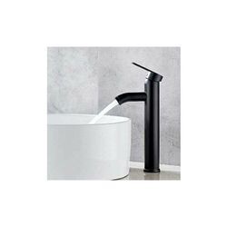 Badezimmer-Waschtischmischer, schwarzer Waschbecken-Wasserhahn, hochwertiger Badezimmer-Wasserhahn, verschleißfest, für Innendurchmesser 32 mm-42 mm