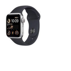 Apple Watch Series SE 2 (2022) GPS + Cellular 40 mm - Aluminium Silber - Sportarmband Schwarz