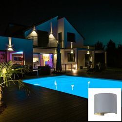 Led Außen Wand Leuchte Garten Effekt Lampe up down Strahler Flügel verstellbar V-tac 7092