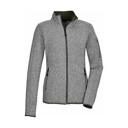 Fleecejacke KILLTEC "KOW 111 WMN KNT FLC JCKT", Damen, Gr. 38, grau, 100% Polyester, sportlich, Jacken