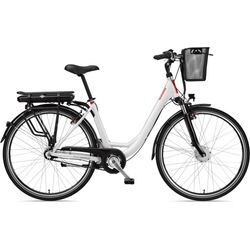 E-Bike TELEFUNKEN "Multitalent RC657" Gr. 49, weiß, E-Bikes, 49cm, 28 Zoll (71,12cm), Pedelec, Elektrofahrrad für Damen u. Herren