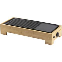 Domo - DO9270G Elektro Grill Antihaftbeschichtung Holz, Schwarz