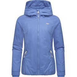 Winterjacke RAGWEAR "Dizzie Warm", Damen, Gr. 4XL (48), blau, Obermaterial: 100% Polyester, Innenfutter: 100% Polyester, Wattierung: 100% Polyester, Basic, figurumspielend hüftbedeckend, Langarm Ärmel ohne Ärmelschlitz Rippbündchen mit Gummizug, Jacken, Wasserdichte Damen Jacke mit Kapuze