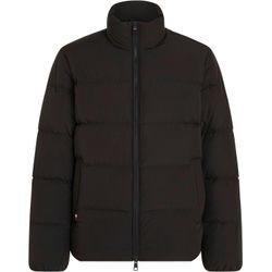 Steppjacke TOMMY HILFIGER "DOWN PUFFER JACKET", Herren, Gr. XL, schwarz, Web, Obermaterial: 74% Polyester, 26% Polyurethan. Futter: 100% Polyester. Wattierung: 90% Daunen, 10% Federn, casual, Jacken