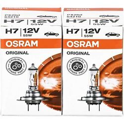 Osram 64210 H7 Original Line 12V 55W PX26d Autolampen Glühlampen (2 Stück) Scheinwerferlampen