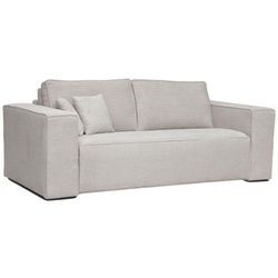 Vente-unique - Schlafsofa mit Matratze 3-Sitzer - Liegefläche 140 cm - Matratze 14 cm - Cord - Beige - amelia ii