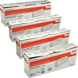 4 Oki Toner C824 Serie Multipack K C M Y 4-farbig