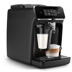 PHILIPS Kaffeevollautomat "EP2331/10 2300 Series", schwarz (klavierlack, schwarz), B:24,6cm H:43,3cm T:37,1cm, Kaffeevollautomaten, 4 Kaffeespezialitäten, mit LatteGo-Milchsystem, Klavierlack-Schwarz