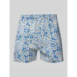 Boxershorts mit Motiv-Print Modell 'Blue Daisies'