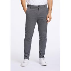 Stoffhose LINDBERGH "Lindbergh Stoffhose", Herren, Gr. L, grau (grau mix), Oberstoff: 75% Polyester, 22% Viskose, 3% Elasthan, slim fit, Hosen