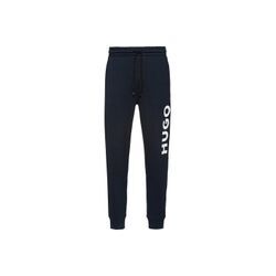 Jogginghose HUGO "Jogginghose Dutschi" Gr. XL, N-Gr, blau (dunkelblau), Herren, Obermaterial: 100% Baumwolle CO., Hosen