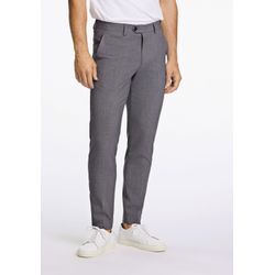 Stoffhose LINDBERGH "Lindbergh Stoffhose", Herren, Gr. L, grau (grau mix), Oberstoff: 35% Polyester (recycelte Fasern), 31% Viskose, 30% Polyester, 4% Elasthan, slim fit, Hosen