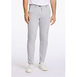 Stoffhose LINDBERGH "Lindbergh Stoffhose", Herren, Gr. L, grau (lt grau mix), Oberstoff: 35% Polyester (recycelte Fasern), 31% Viskose, 30% Polyester, 4% Elasthan, slim fit, Hosen