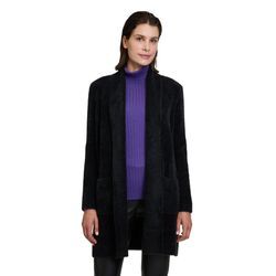 Strickjacke BETTY BARCLAY "Betty Barclay Strickmantel mit Kragen" Gr. 36, schwarz, Damen, Strick, Obermaterial: 92% Polyamid, 8% Polyester., Strickjacken, Material