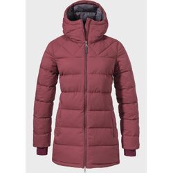 Parka SCHÖFFEL "Insulated Parka Boston L" Gr. 36, pink (3825, pink), Damen, Oberstoff : Aussenseite: 100% Polyester (Membran: Polyurethan) Futter : 100% Polyester Füllung : 100% Polyester, Jacken