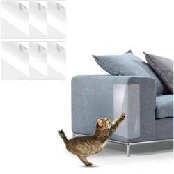 SHINING HOUSE Katzen-Kratzschutz, 6 Stück, Möbelschutz, 40 x 15 cm, Katzen-Sofa-Schutz, Anti-Kratz-Schutz, Anti-Kratz-Schutz für Möbel, Sofa, Tisch,