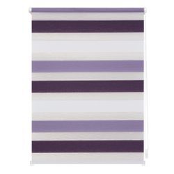 Duo-Rollo Klemmfix, ohne Bohren, Bunt - Violett - Lila - Weiß, 60 x 150 cm (B x L)