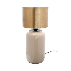 Tischlampe Art Deco 625 Elfenbein / Gold