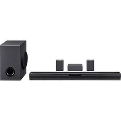 LG Electronics SQC4R.DEUSLLK Soundbar Schwarz inkl. kabellosem Subwoofer, Wandbefestigung, Bluetooth®