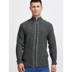 Solid Strickjacke Herren Baumwolle meliert, grau