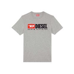 Diesel T-Shirt 1er Pack Herren Baumwolle, grau