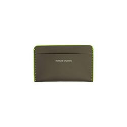 Horizn Studios | Kreditkartenetuis | Cardholder in Dark Olive / Neon