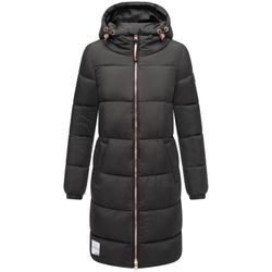 MARIKOO Damen Winter Steppmantel Stepp Jacke Mantel Parka warm mit Kapuze Nomadiaa