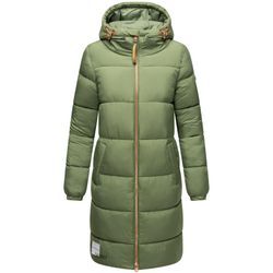 MARIKOO Damen Winter Steppmantel Stepp Jacke Mantel Parka warm mit Kapuze Nomadiaa