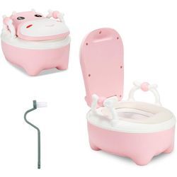 TolleTour Kinder-Töpfchen Kindertoilette Toilettensitz. Babytopf Übungstöpfchen mit Handgriffen. Toilettentrainer für Kinder ab 1 jahr.