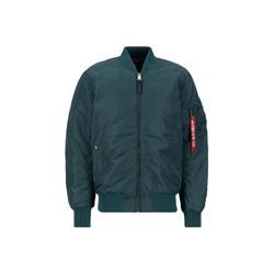 Bomberjacke ALPHA INDUSTRIES "Alpha Industries Men - Bomber Jackets MA-1 VF 59 Long", Herren, Gr. L, grün (force grün), Obermaterial: 100% Nylon, Futter: 100% Nylon, Füllung: 100% Polyester, Jacken