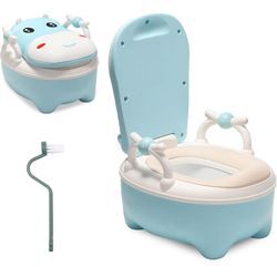 Swanew - Kinder-Töpfchen Kindertoilette Toilettensitz, Babytopf Übungstöpfchen mit Handgriffen, Toilettentrainer für Kinder ab 1 jahr,