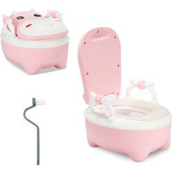 Swanew - Töpfchen Kleinkinder Potty Baby Toilettentrainer Kinder Lern Toilettensitz Kindertoilette von 0 Jahre bis 6 Jahre, Farbe:Rosa