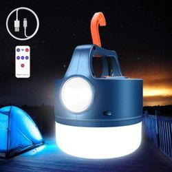 Beijiyi - usb- oder Solar-wiederaufladbare LED-Laterne, Campinglampe, 2400 mAh, Taschenlampenlampe, 5 Modi, wasserdicht, tragbar, zum Aufhängen für