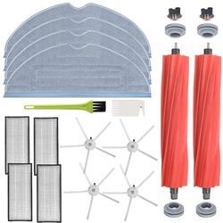 Zubehör für Roborock S7 MaxV Ultra / S7 MaxV / S7 Plus / S7 Max / S7 / S7 Pro Ultra Roboter (4 Mopp + 2 Hauptbürsten + 4 Seitenbürsten + 4 Filter + 2