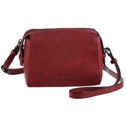 Umhängetasche LIEBESKIND BERLIN "Camera S LOU 2 3D LEATHER" Gr. B/H/T: 19cm x 17cm x 9cm, lila (berry), Damen, Leder, Taschen, Schultertasche Handtasche Damen Tasche Damen