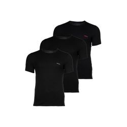 T-Shirt HUGO "T-Shirt T-SHIRT RN TRIPLET P 10217251 01 3er Pack" Gr. L, schwarz (991), Herren, Obermaterial: 100% Baumwolle CO., Shirts