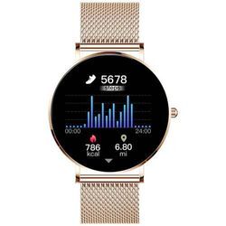 XCOAST SIONA 2 Smartwatch 42 mm Schwarz, Roségold