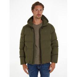 Steppjacke TOMMY HILFIGER "CL MOTION HOODED JACKET", Herren, Gr. XXXL, grün (army grün), Web, Obermaterial: 100% Polyester. Wattierung: 100% Polyester, casual, Jacken