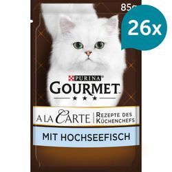 GOURMET A la Carte Hochseefisch, Reis & Gemüse 26x85g