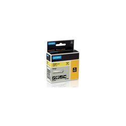 Dymo - Beschriftungsband 18432, S0718450, 12mm, 5,5m, gelb Unterl., rhino Vinyl p (18432)