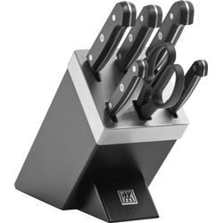 Messerblock ZWILLING "Gourmet", schwarz, B:11,5cm H:20cm L:25,4cm, Messerblöcke, selbstschärfend