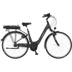 E-Bike FISCHER FAHRRAD "CITA 1.8 522 44" Gr. 44, grau (schiefergrau matt), E-Bikes, 44cm, 28 Zoll (71,12cm), Pedelec, Elektrofahrrad für Damen u. Herren