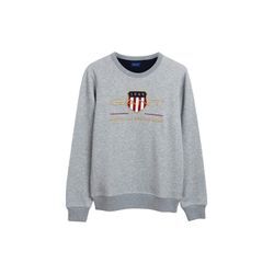 Sweatshirt GANT "Sweatshirt Archive Shield C-Neck", Herren, Gr. M, grau, Obermaterial: 87% Baumwolle CO. 13% Polyester PES., Sweatshirts