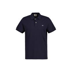 Poloshirt GANT "Poloshirt Regular Shield Pique Polo 1er Pack", Herren, Gr. L, blau, Obermaterial: 100% Baumwolle CO., Kurzarm, Shirts