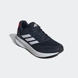 Laufschuh ADIDAS PERFORMANCE "RUNFALCON 5", Gr. 42, blau (aurora ink, cloud weiß, pure ruby), Textil, Synthetik, sportlich, Schuhe