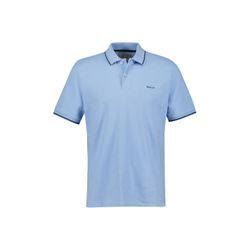 Poloshirt GANT "Poloshirt TIPPING PIQUE POLO 1er Pack", Herren, Gr. L, blau (capri), Obermaterial: 100% Baumwolle CO., Kurzarm, Shirts