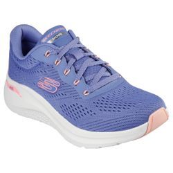 Sneaker SKECHERS "ARCH FIT 2.0-BIG LEAGUE", Damen, Gr. 35, blau (blau, rosa), Textil, sportlich, Schuhe, Fitnessschuh, Trainingsschuh, Freizeitschuh mit guter Dämpfung