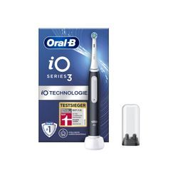 Oral-B iO Series 3 Elektrische Zahnbürste/Electric Toothbrush, 3 Putzmodi für Zahnpflege, Magnet-Technologie, TESTSIEGER Stiftung Warentest (12/2024), Matt Black